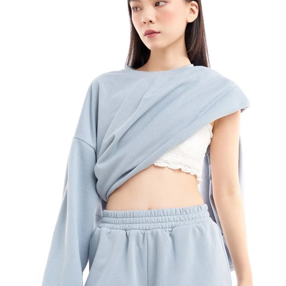 Dottie Blue Sporty Shorts Q0273